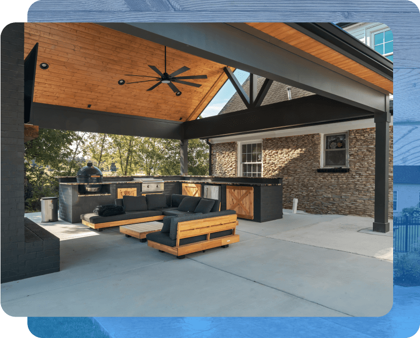 Custom Wood Structure in Huntsville by The Covered Patio