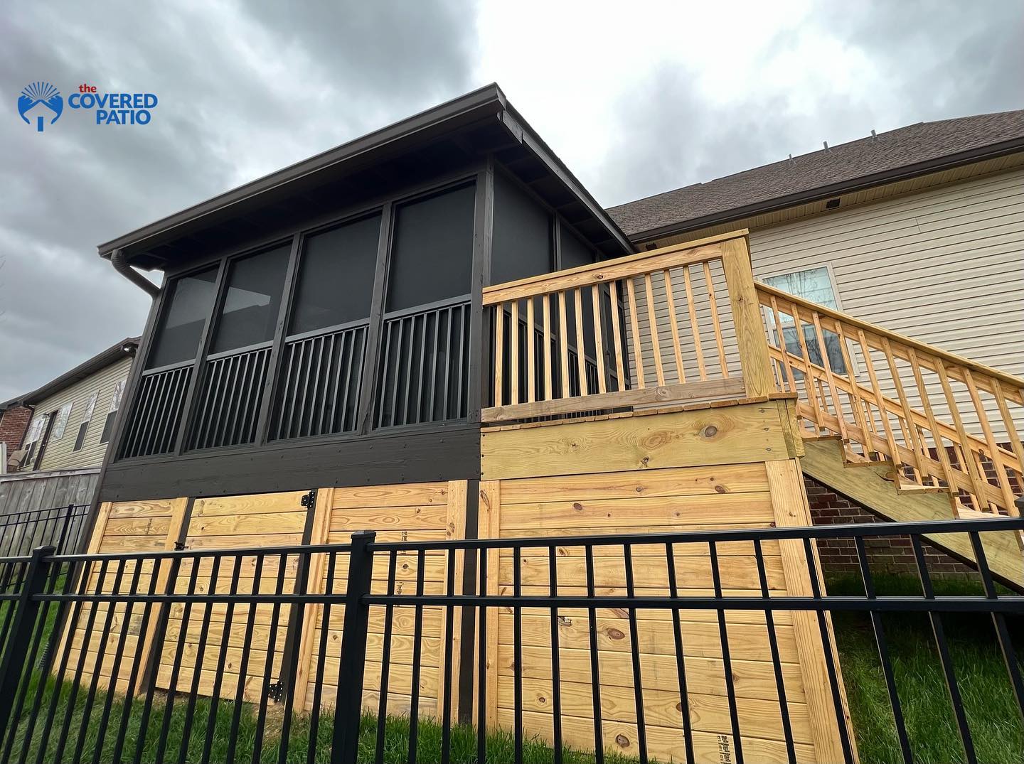 Custom Wood Deck and Screened In Porch By The Covered Patio in Huntsville and Madison, AL