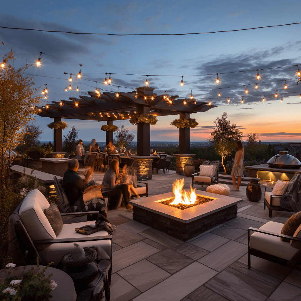 The Covered Patio Outdoor Firepit Image