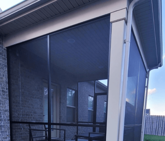 Custom screened-in porch installed in Huntsville and Madison, AL by The Covered Patio.