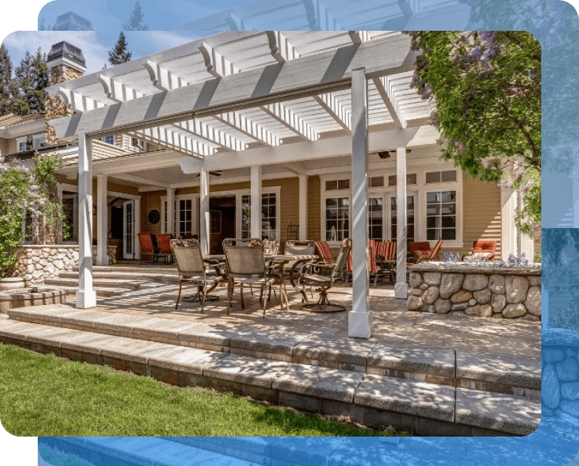 Custom Pergolas installed in Nashville by The Covered Patio.