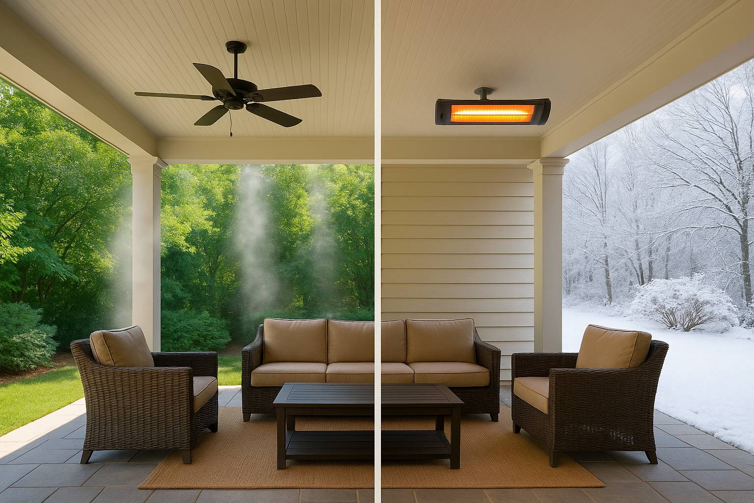 Heating & Cooling Options for Covered Patios